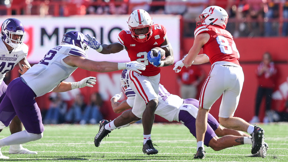 Johnson Emmett Johnson 1 2023 Nebraska vs Northwestern football